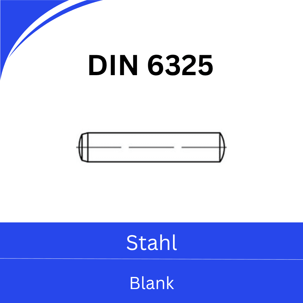 Bild von ➤ Kategorie: DIN 6325 (Zylinderstifte) Stahl blank
